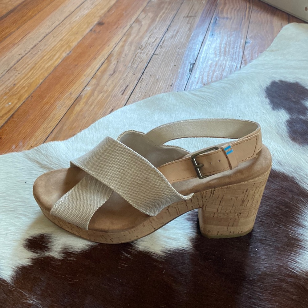 Toms Cork Wedges